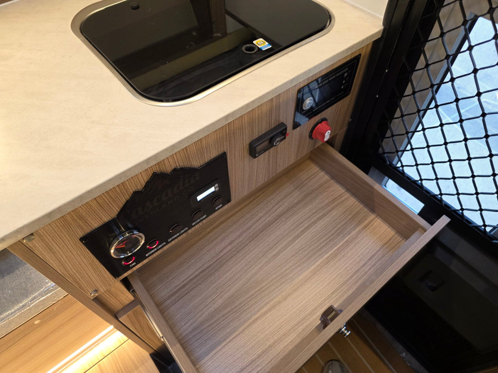 cascadia overland co apex interior kitchen storage drawer